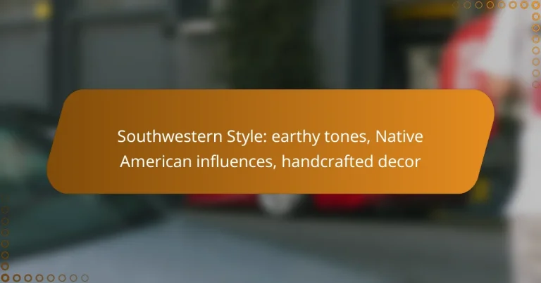 Southwestern Style: earthy tones, Native American influences, handcrafted decor